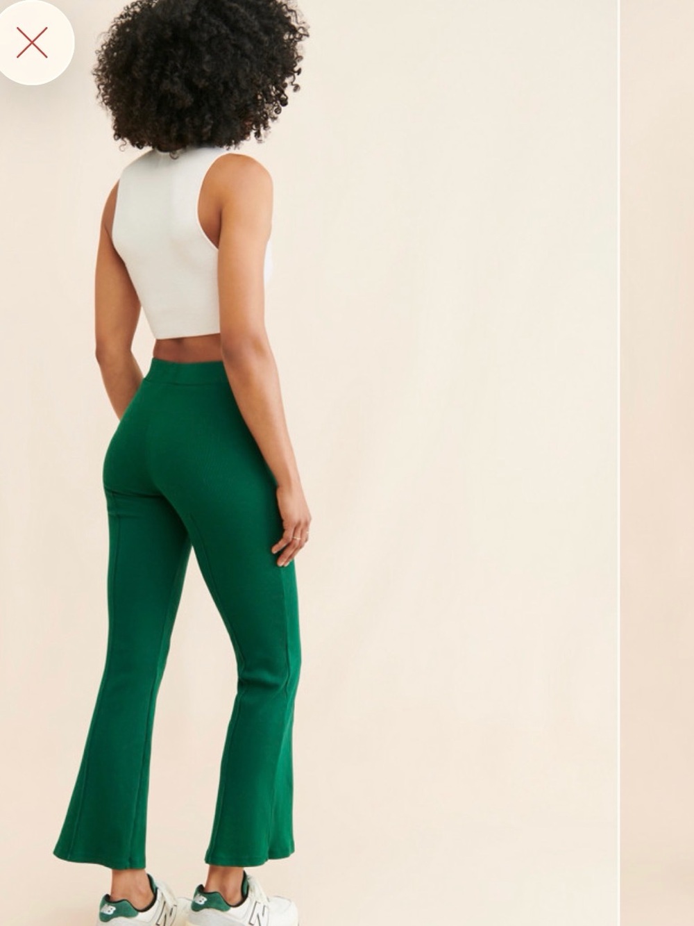 Donni Ribbed Kick Flare High Rise pant - Picture 2 of 9